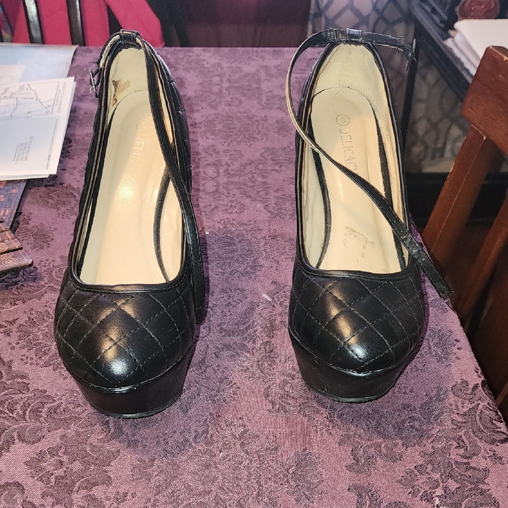 J. Jill Black Quilted Heels